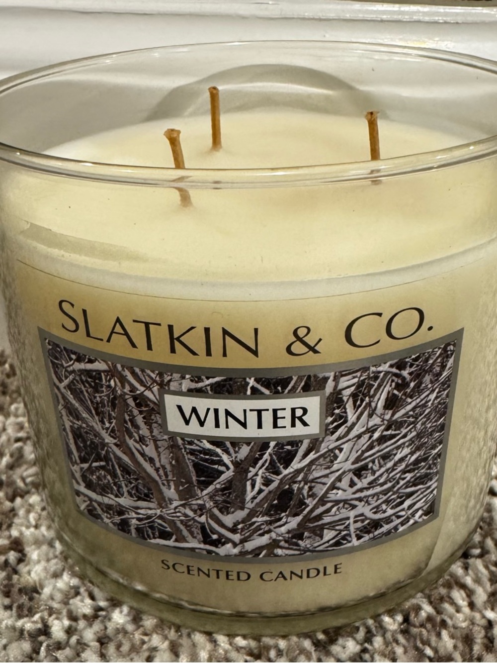 Bath & Body Works Winter Scented Candle — Cream
